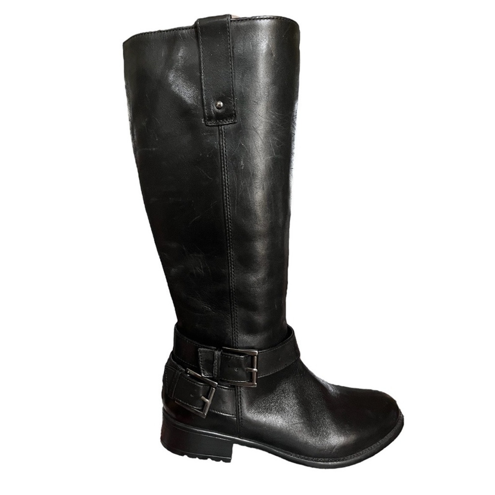 NWOT Clarks Plaza Steer Leather Riding Boots