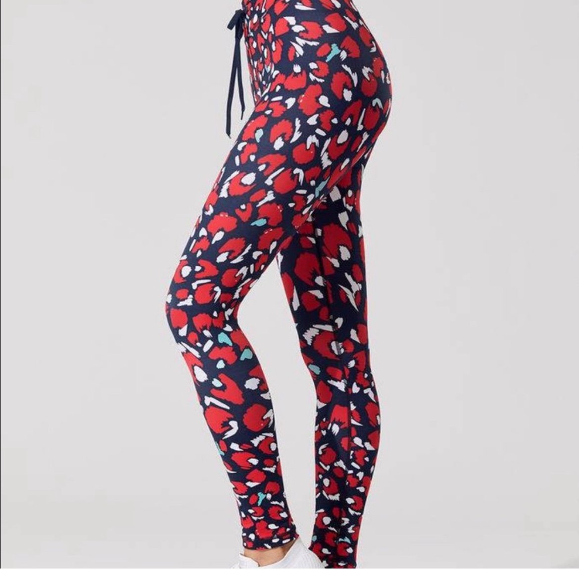 The Upside Paintbox Floral 7/8 Length leggings