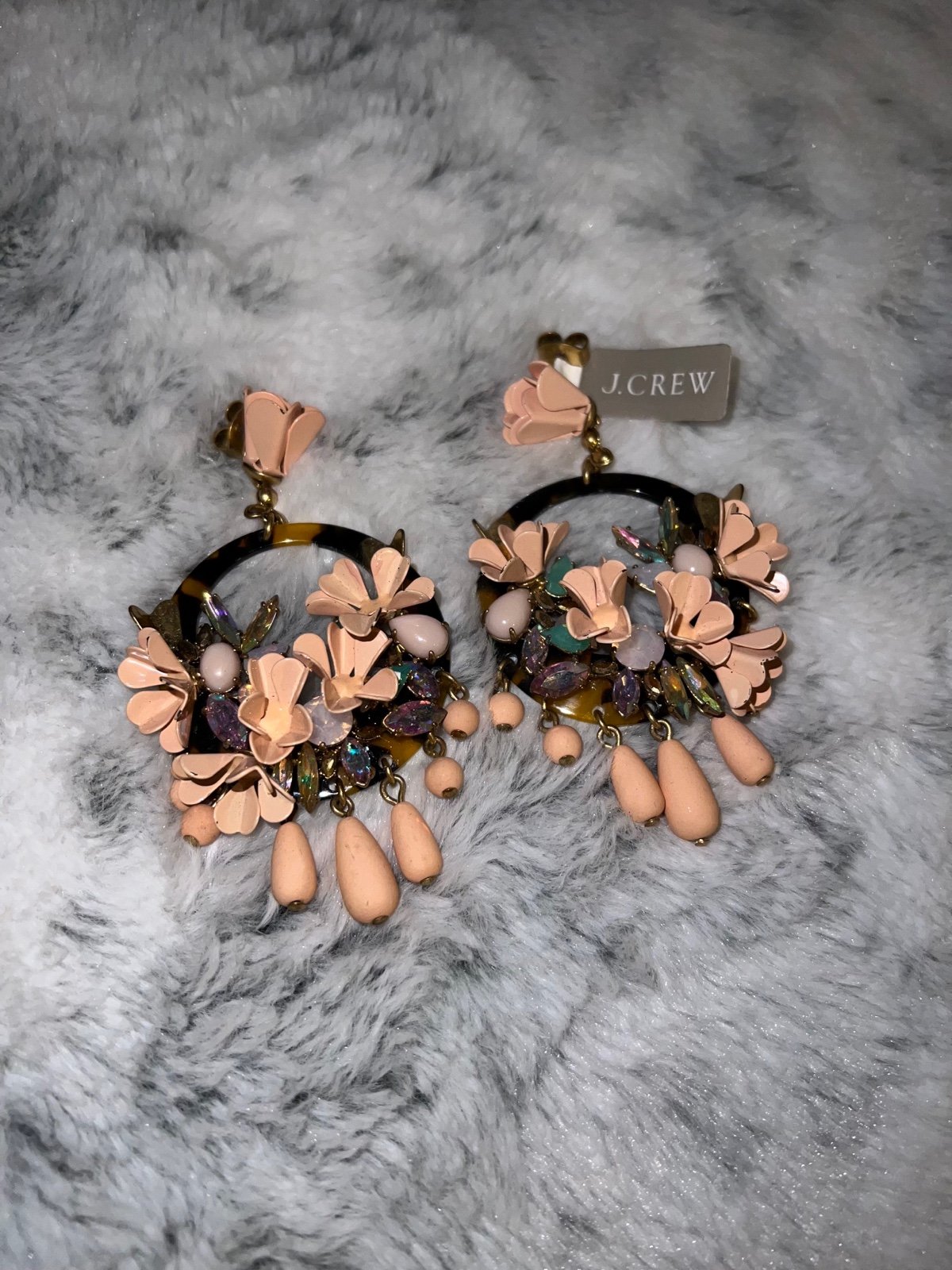 J crew floral earrings best sale