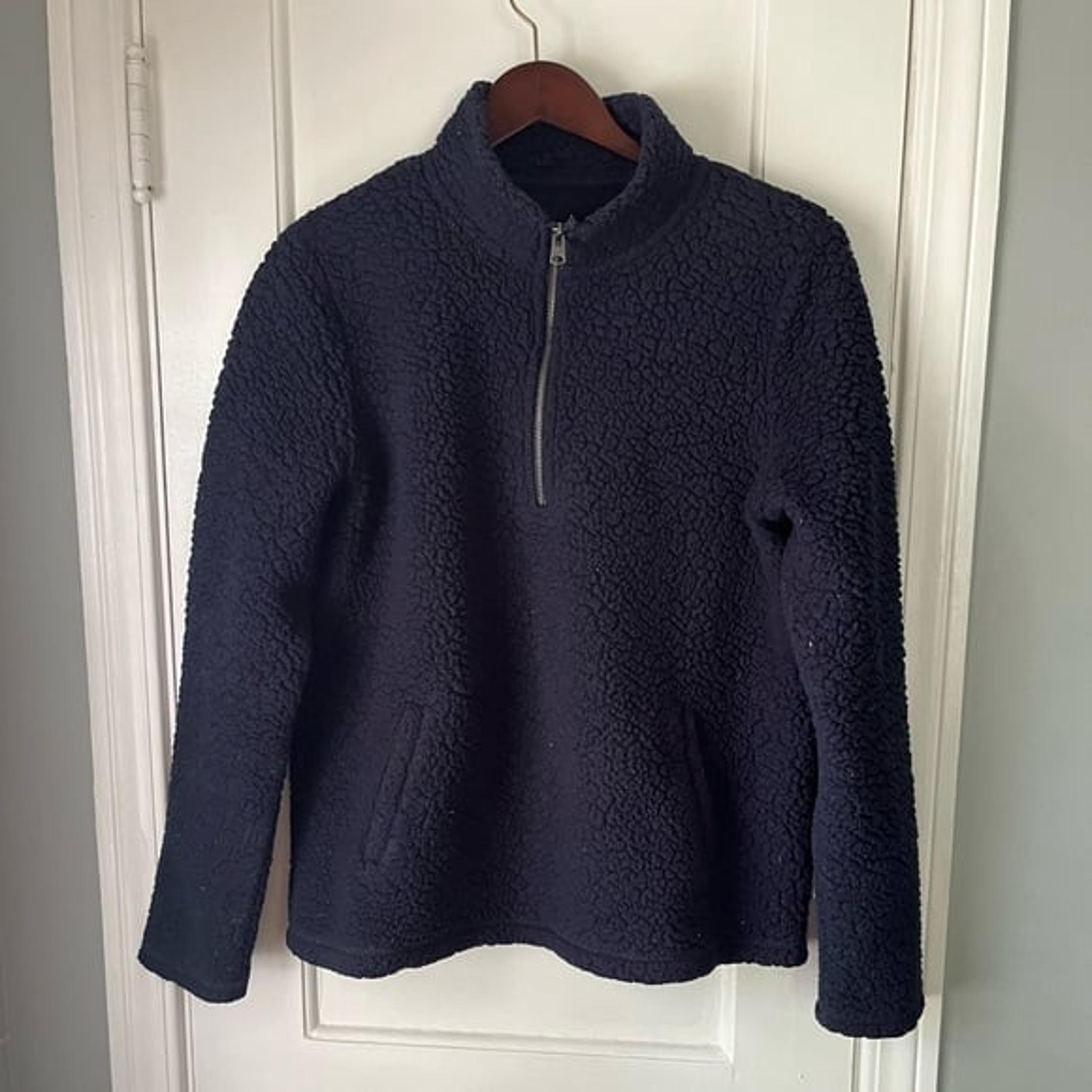Abercrombie & Fitch Fleece Sherpa Quarter Zip