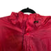 Lands' End Burgundy Red Hooded Zip Up Rain Jacket, Mens Size XL Outdoor Pockets