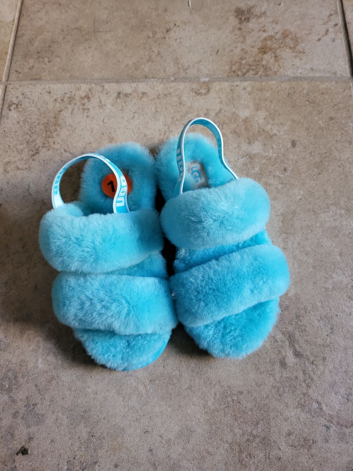 ugg oh yeah fur toddler girl slippers size 11