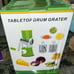 Tabletop drum grater