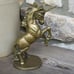 BRASS UNICORN STATUE WHIMSICAL FAIRYTALE