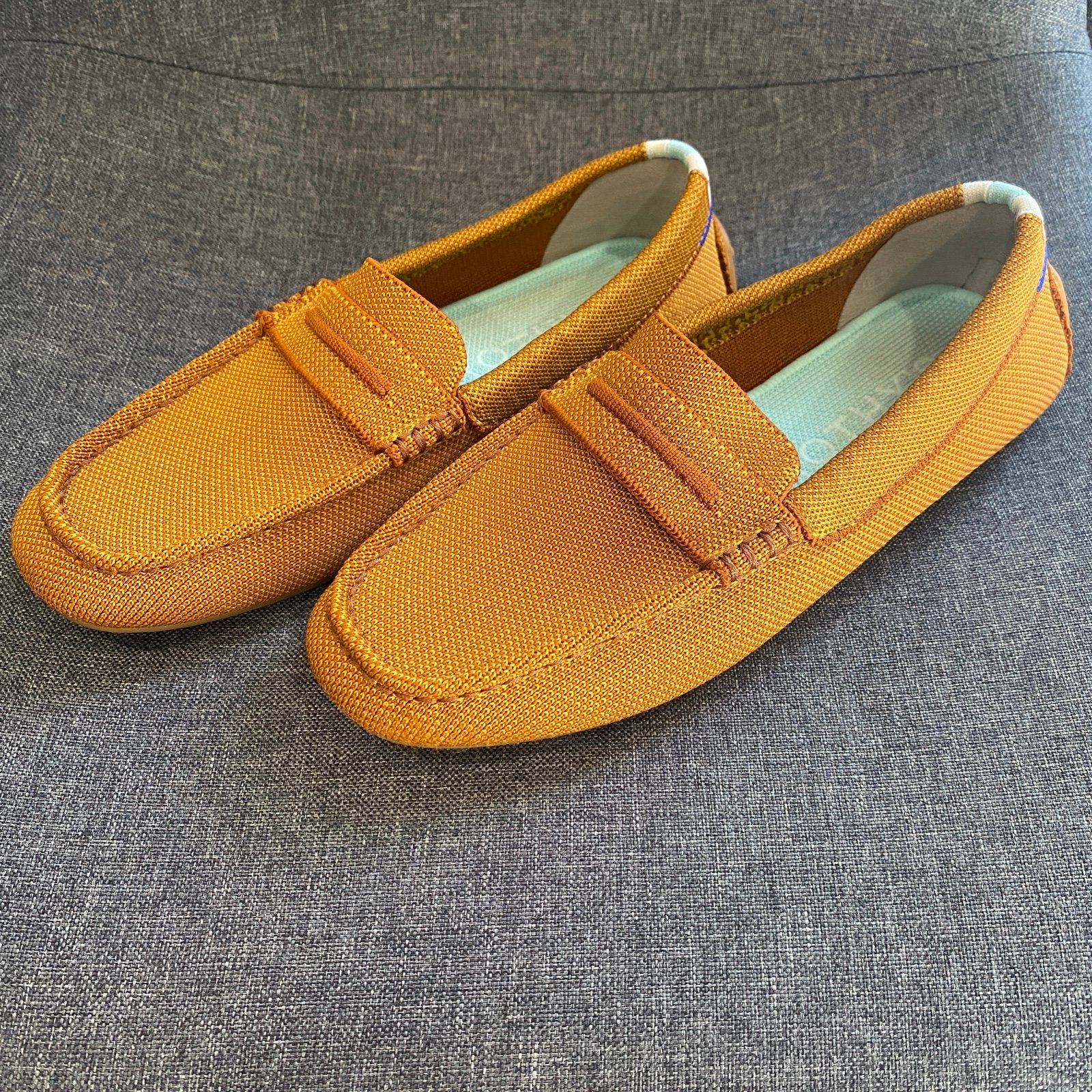 Rothy’s The Driver in Cognac Slip On Loafers Flat Office Professional 6.5