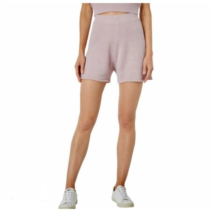 BCBG Generation Fuzzy Soft Knit English Rose Shorts Size XXS