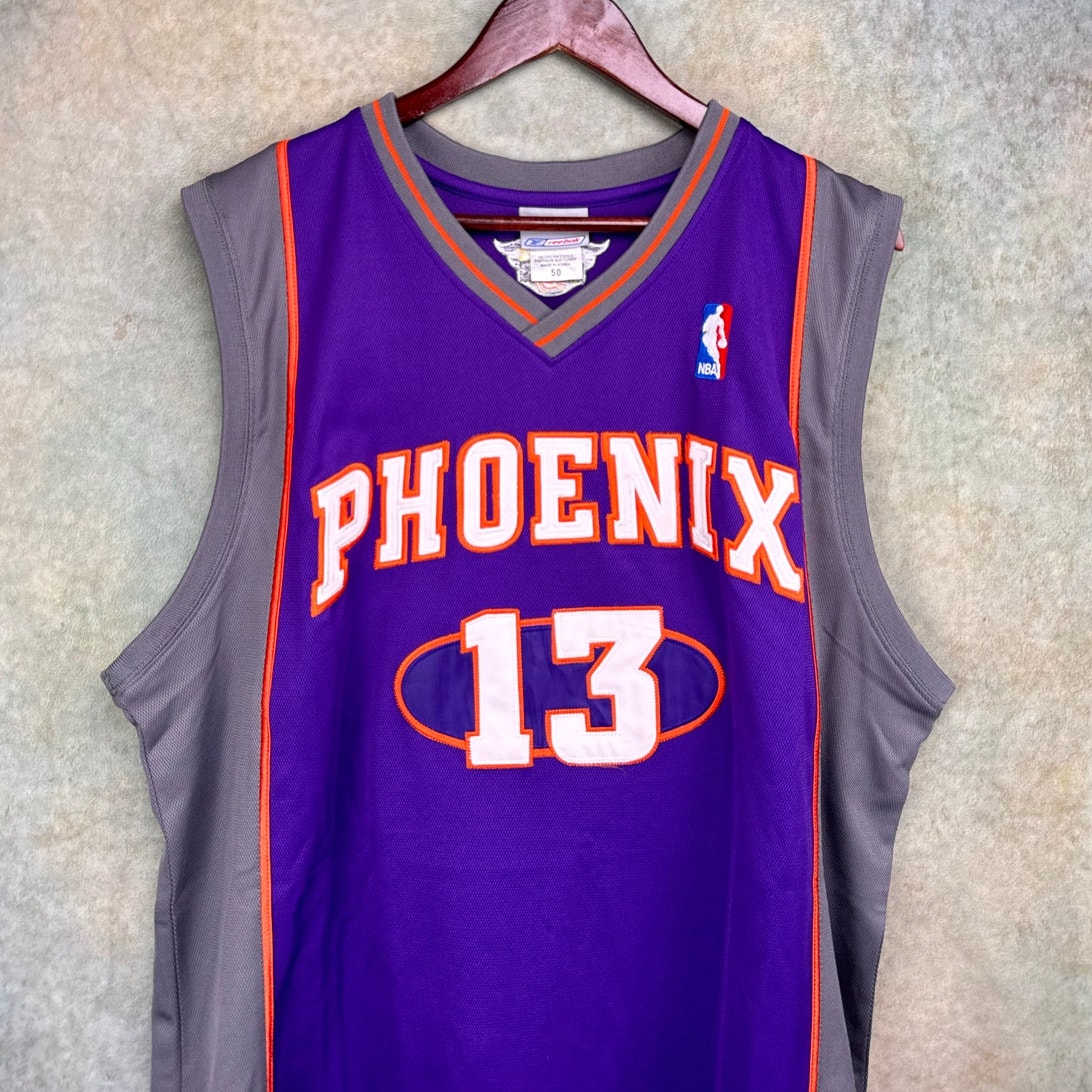 2000s Phoenix Suns Steve Nash Jersey Sz 50 XXL #13 Purple NBA Basketball Reebok