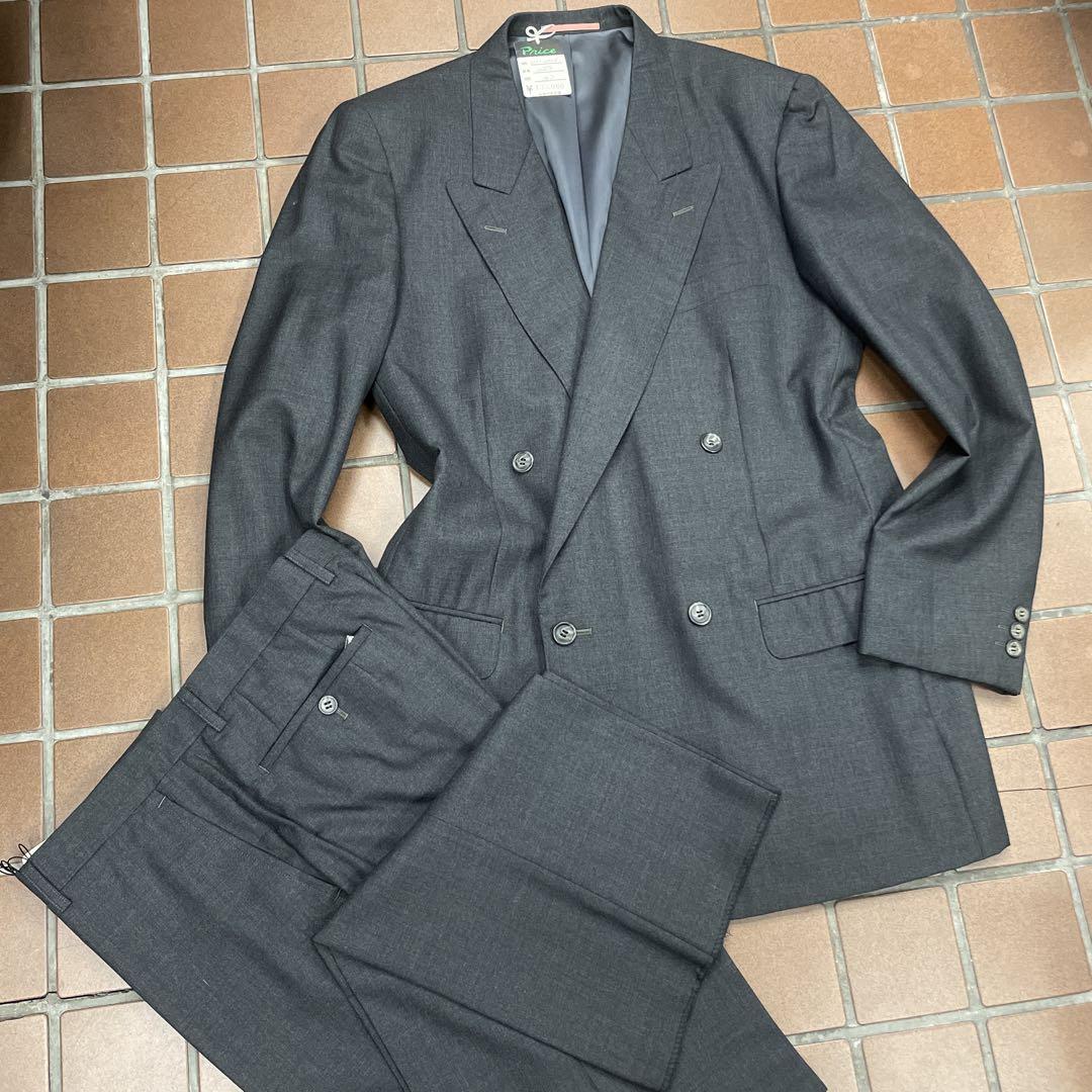 【Like New, Unused with Tags】90's Set-Up 4B Double Suit XL 100% Wool