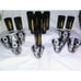 Vintage MCM Fred Press signed 22k Barware Set