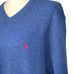 Polo Ralph Lauren Blue Lambswool V-Neck Long Sleeve Sweater Size XL