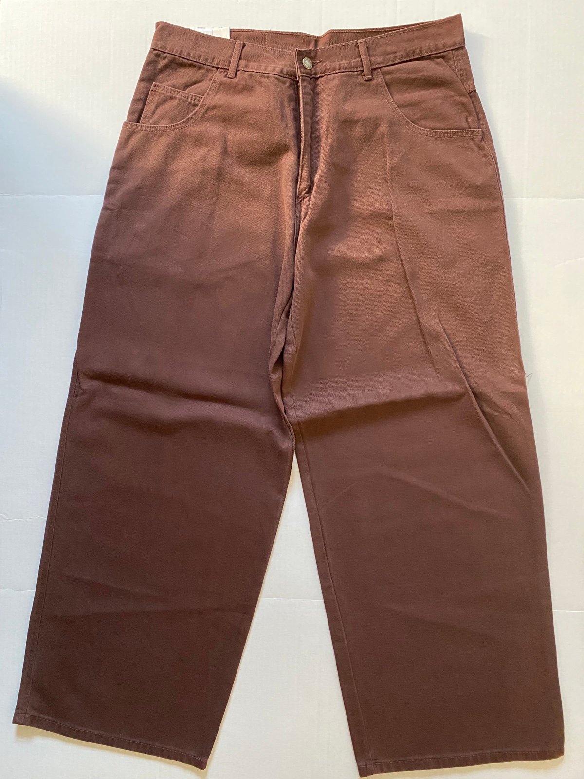 Rare Vintage Touch Down Jeans Brown Mens Size 40 Made in U.S.A. Baggy Y2K New