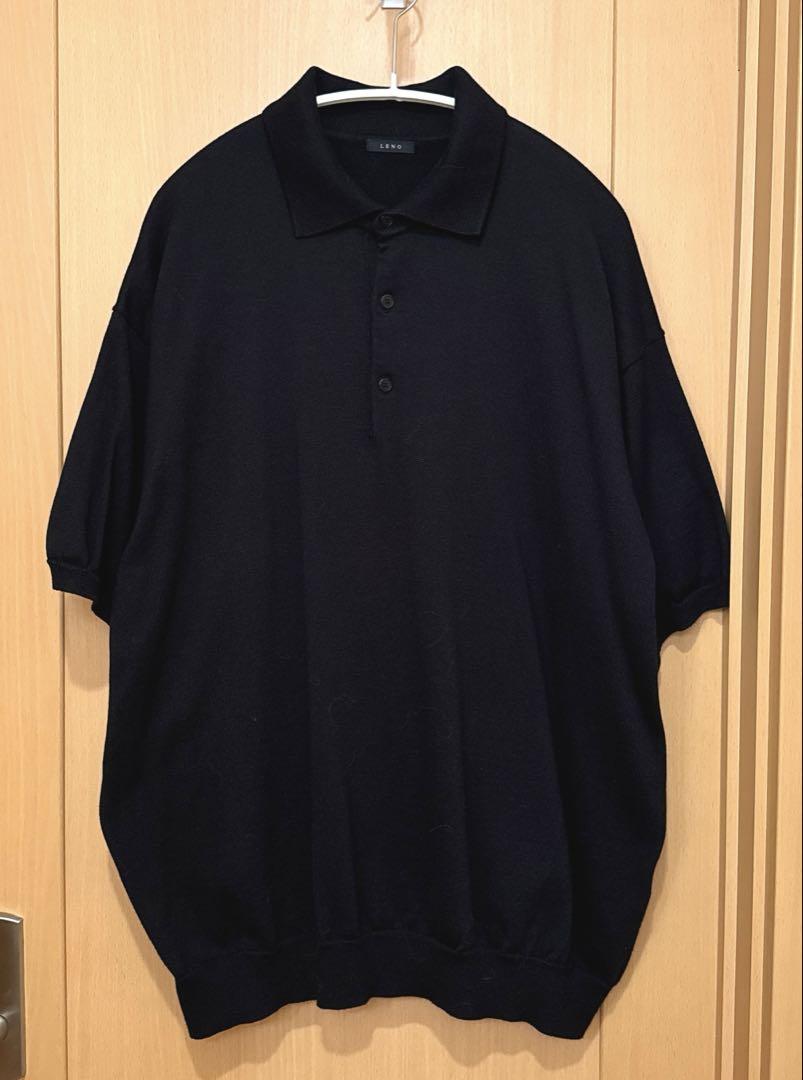 LENO COTTON KNIT POLO 定価24,000円 Excellent Condition】 LENO Cotton Knit Polo Shirt - Unisex