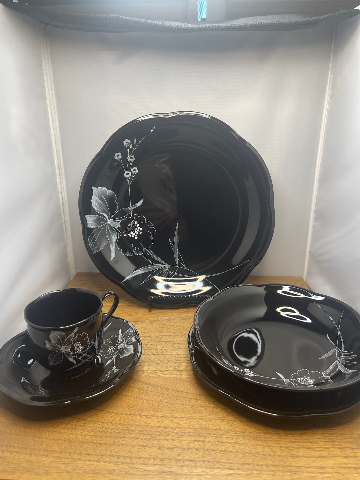 Mikasa Moonlight Flat Demitasse set