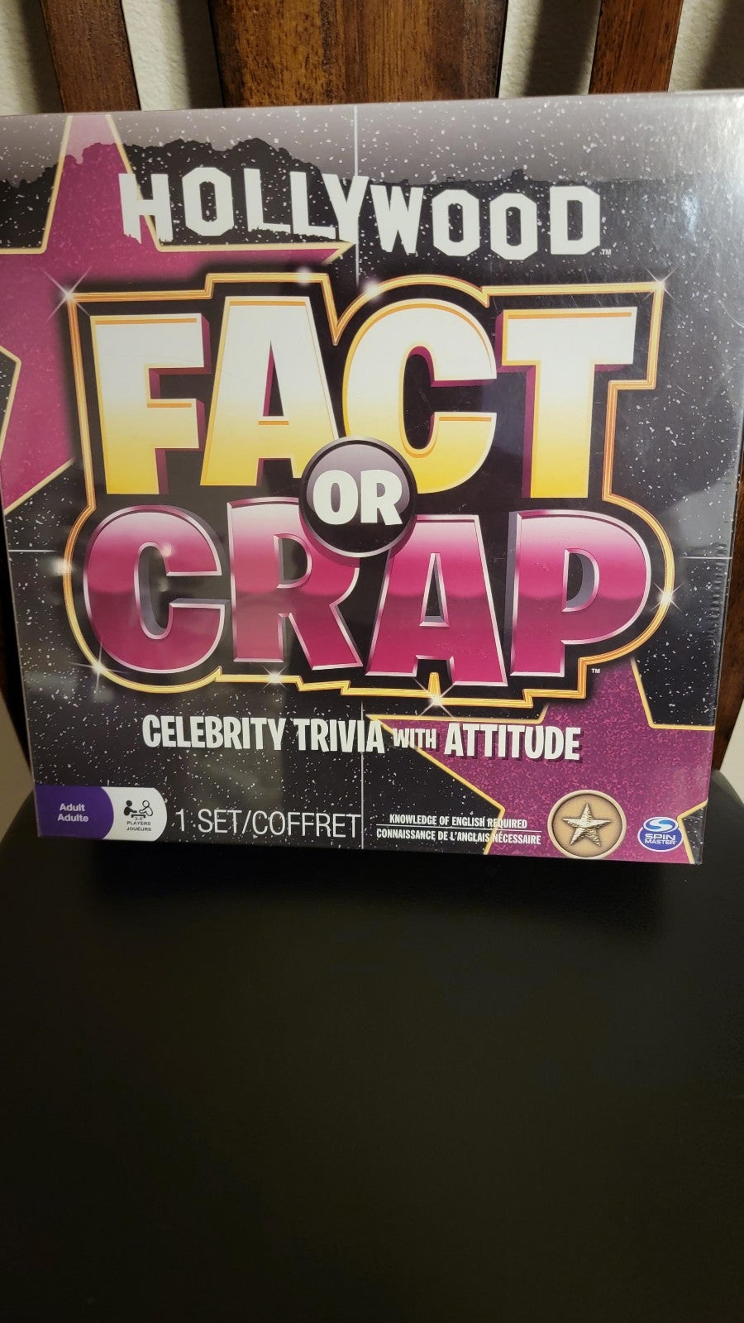 HOLLYWOOD FACT OR CRAP  adult game