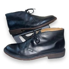 Frye James Chukka Boots Black Leather 3487880 Men's 11.5 D