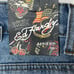 Ed Hardy Loose Fit Jeans Wide Leg High Rise Size 30 Embroidered Heart 90's NWT