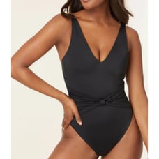 NWT Andie Women's The Amor Long Torso One Piece Smooth Swimsuit Black Size XST