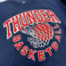 Vintage Quad City Thunder Basketball Crewneck Sweatshirt Mens Large Blue