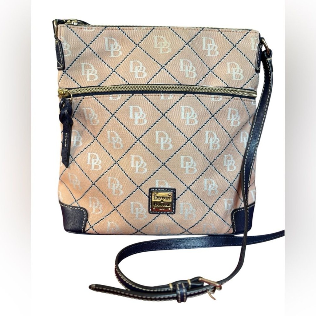 Dooney & Bourke Logo Crossbody Pink/Navy