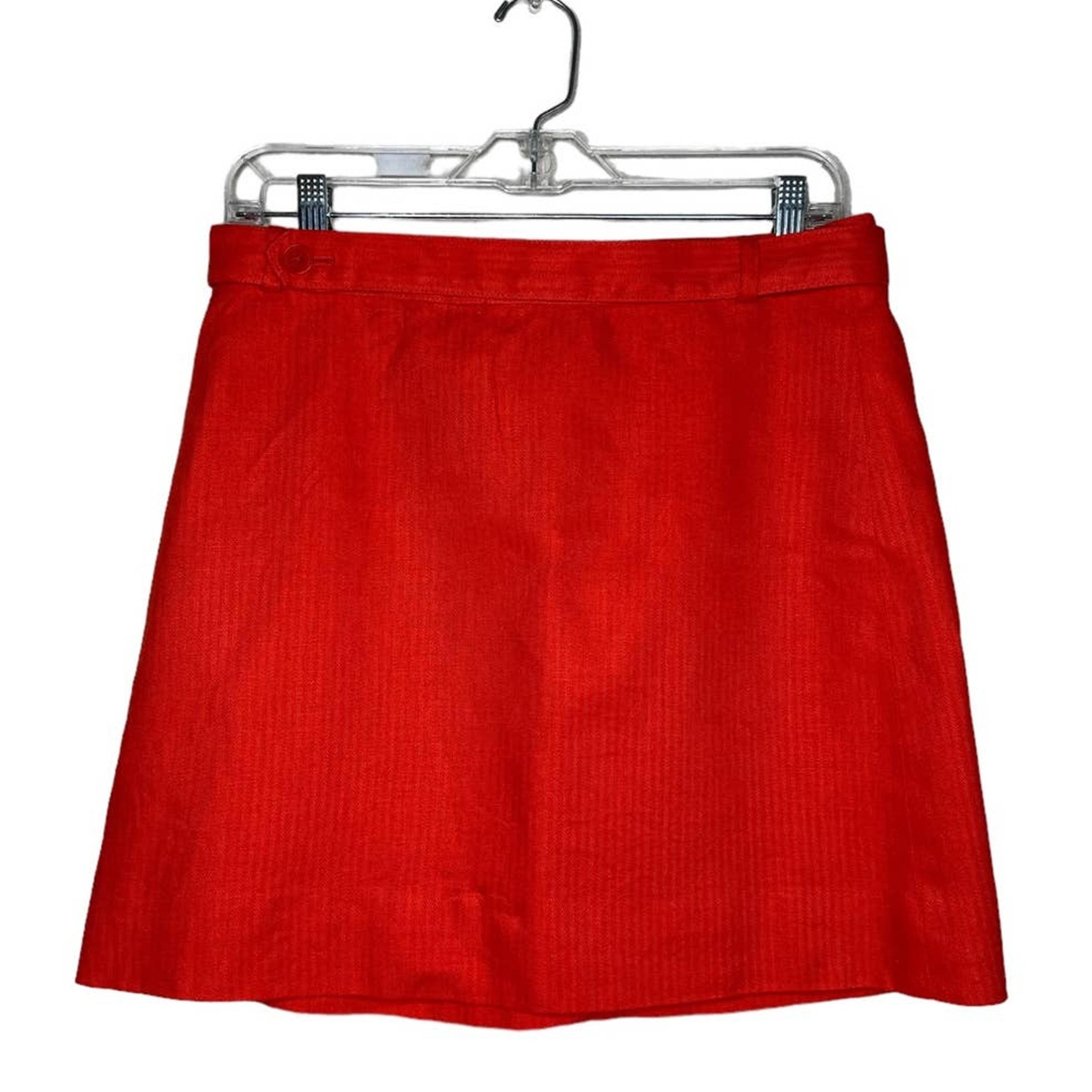 J. Crew Orange Mini skirt size 6 - J.Crew