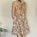 House of Harlow 1960 Linen Open Back Halter Dress Women Small