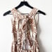 House of Harlow 1960 Linen Open Back Halter Dress Women Small