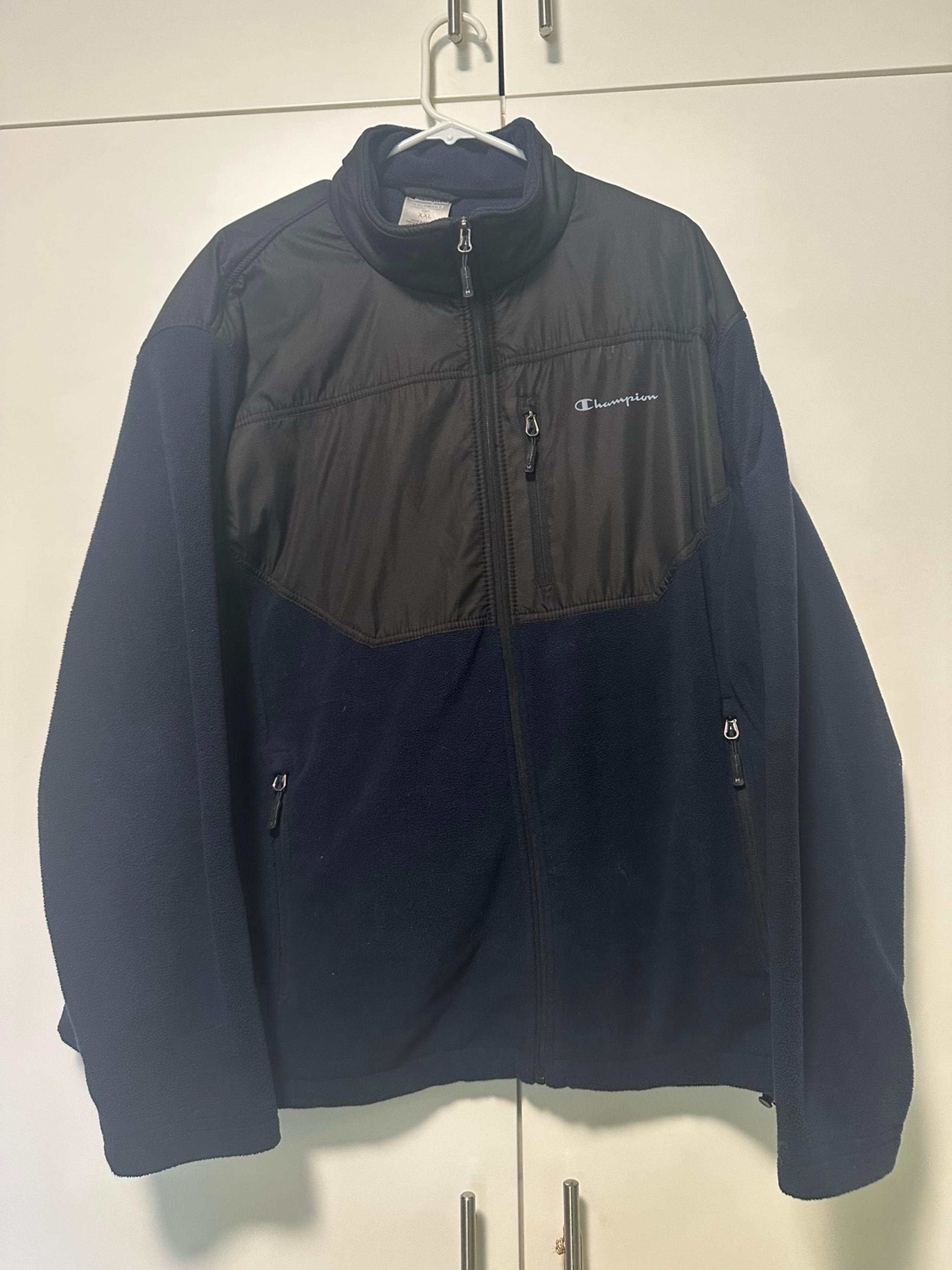 Champion Performance Fleece Blue Jacket Men 2XL Full Zip