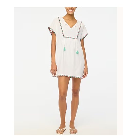 J crew Fringe beach tunic size Large 90