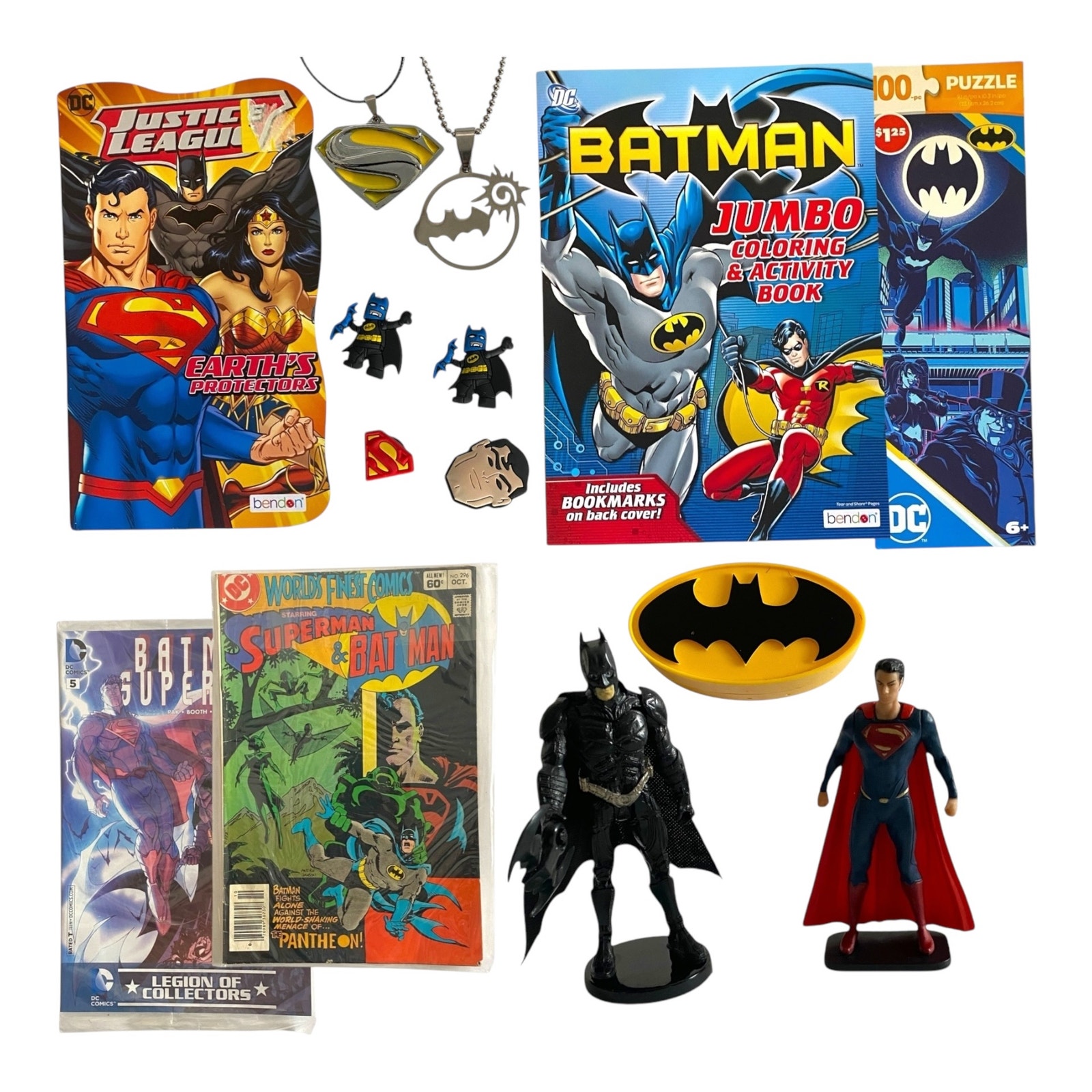 DC Comics Gift Set | Batman & Superman Toys, Comics, Puzzle, Jewelry & More