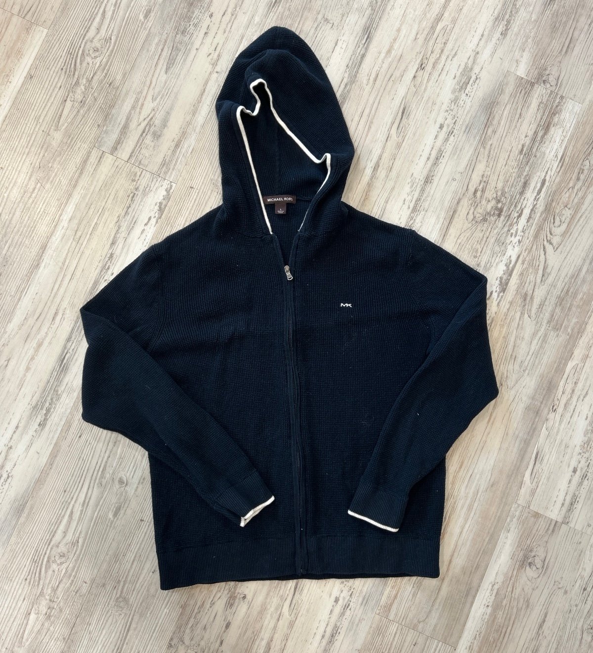 Michael Kors blue hooded sweater
