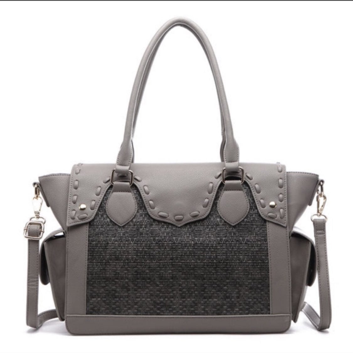 FREE SHIP GRAY Classic Satchel