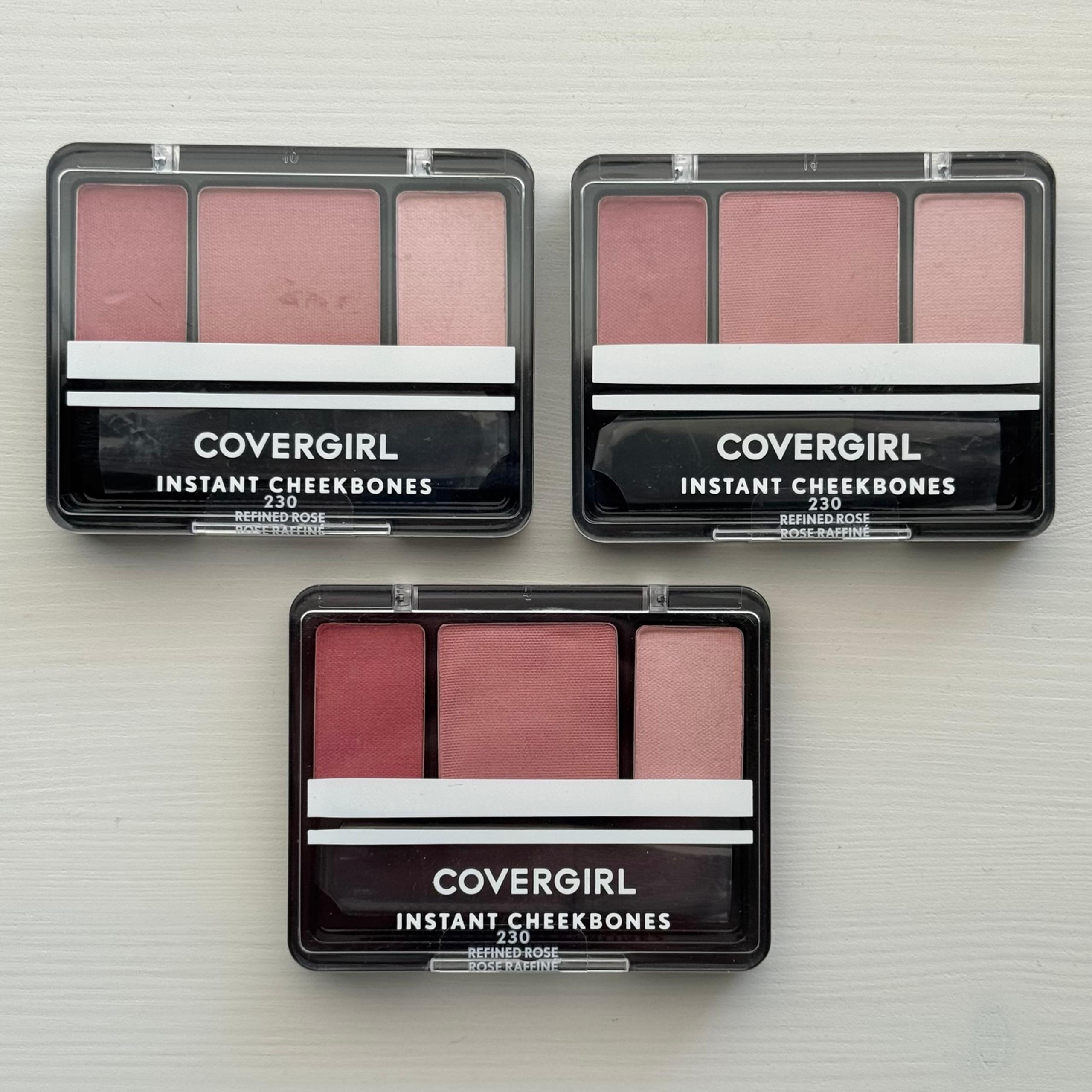 Set of 3 COVERGIRL Instant Cheekbones Contouring Blush, 230 Refined Rose, 0.29oz