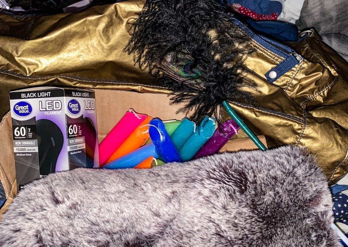 Sensation Play Set | Faux Fur Mitt and Ostrich Peacock Tickler