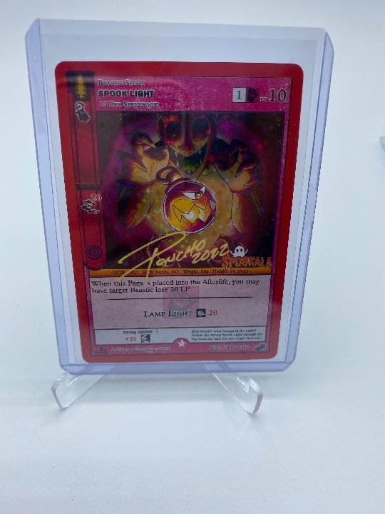 Metazoo CG Spook Light Spookala Exclusive Promo Card signed by Poncho