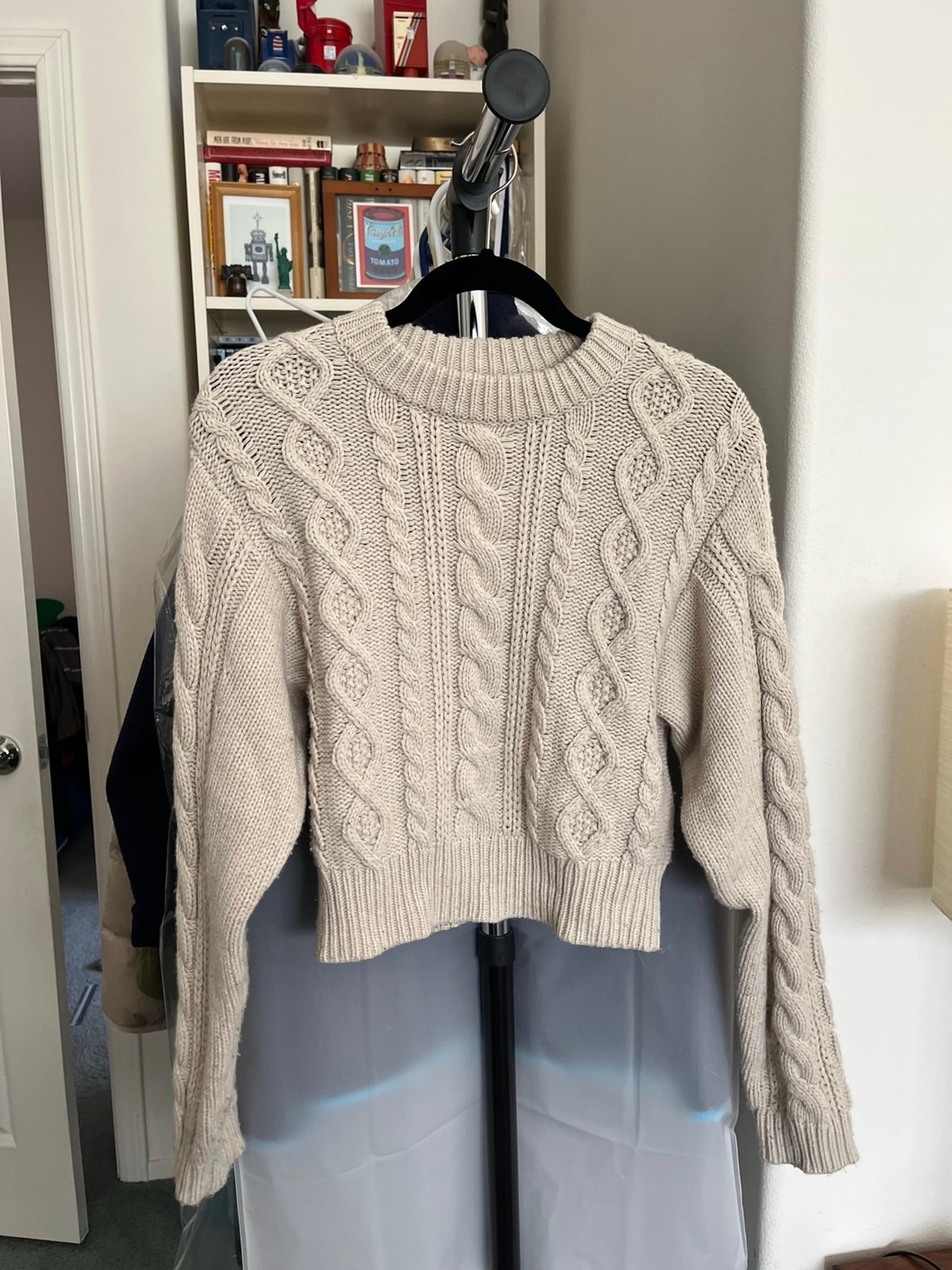 & Other Stories Cable Knit Sweater Size S