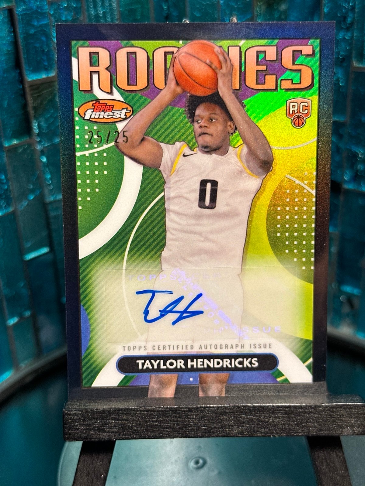 Taylor Hendricks Rookies Finest Auto RC /25 Topps Finest 2024 RARE! SSP 25 MADE