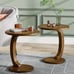 Rustic Wooden Round End Table
