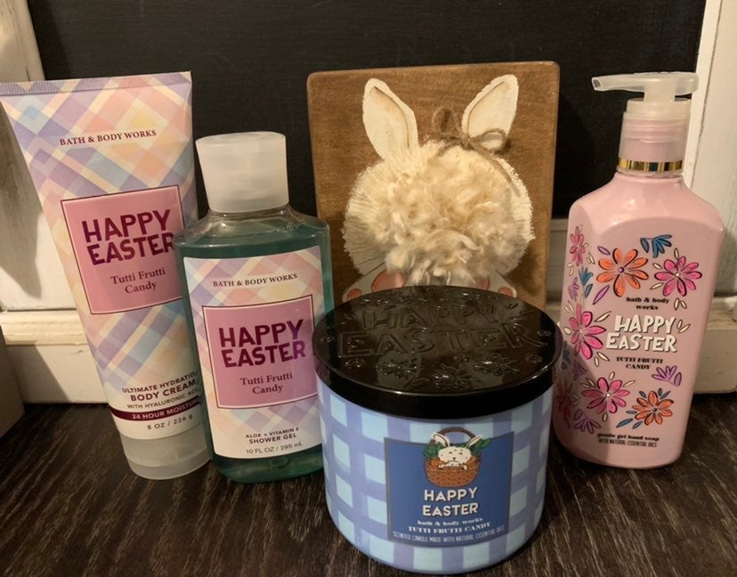 Bath and Body Works Happy Easter Tutti Frutti Candy Bundle of 4