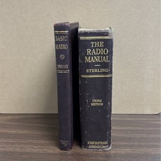 Lot 2 Books WW2 Radio Manual (1943) & Basic Radio (1944)