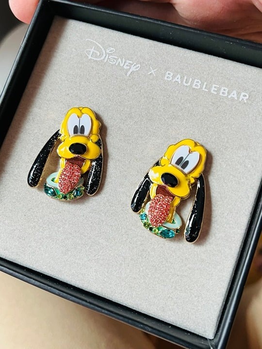 Baublebar Disney Pluto Earrings, New in Box, Limited Edition Very Hard To Find!