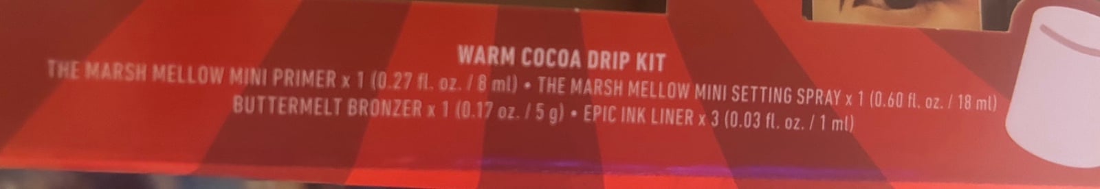 NYX warm, cocoa drip kit