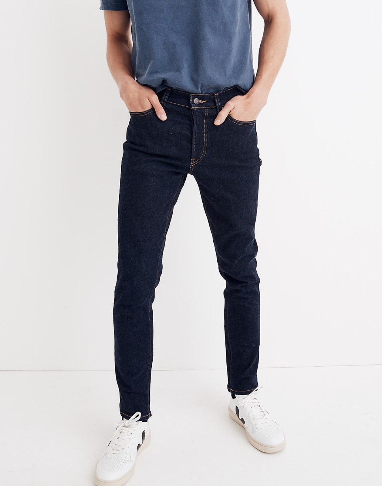 Madewell Men's Skinny Fit Jeans in Rinse Wash 32x30