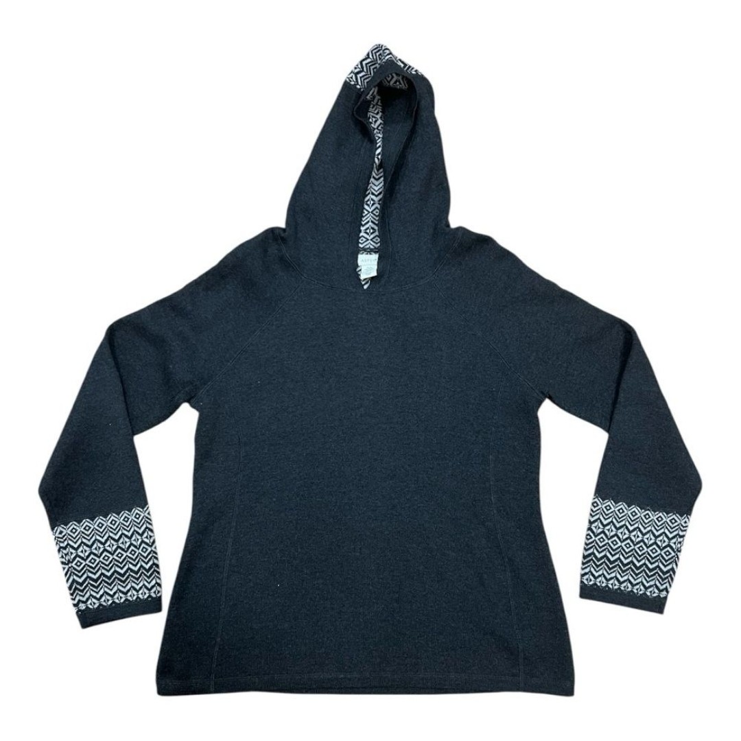 Aspen NWOT Women’s Hooded Pullover Charcoal Grey Sweater Size XL