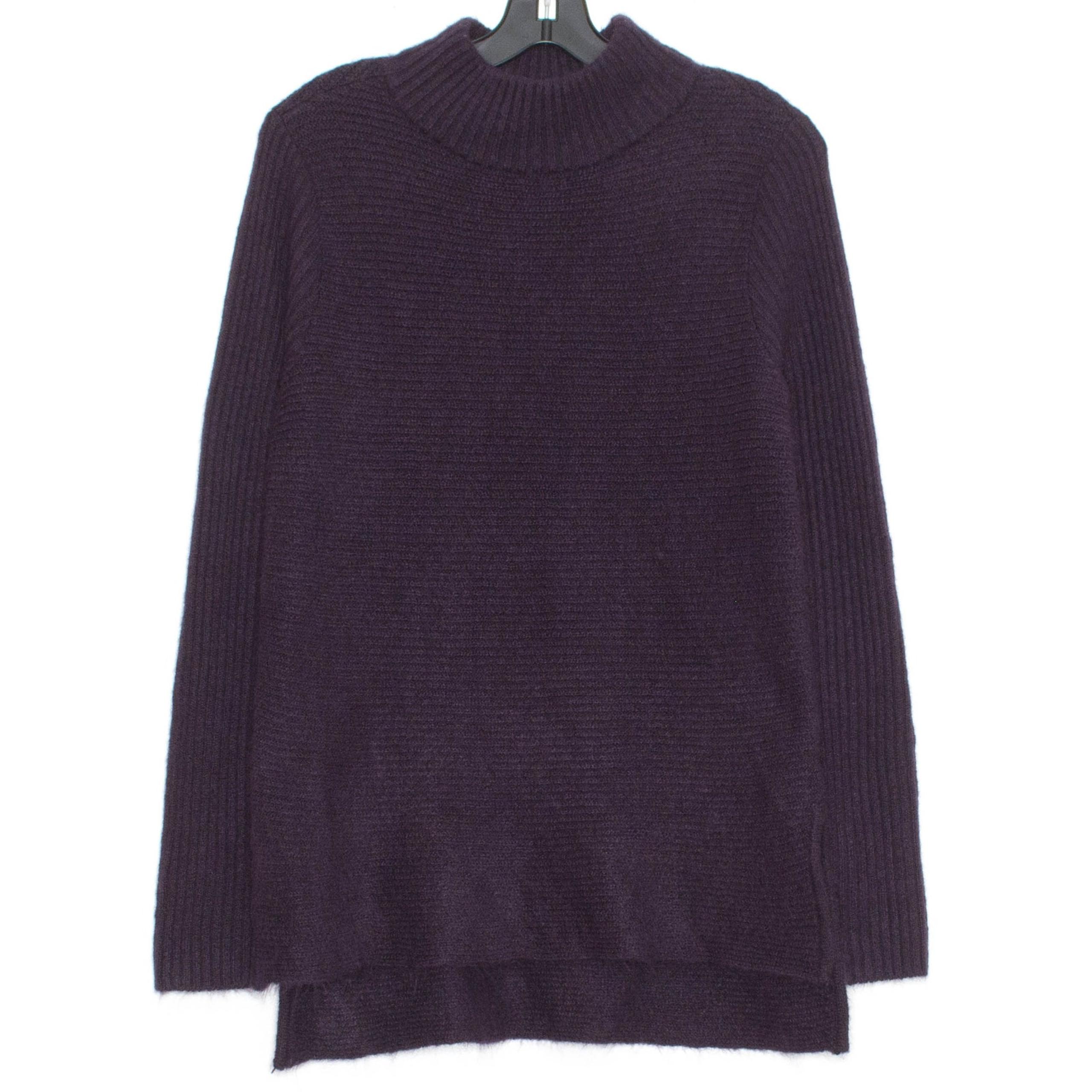 NWT Croft & Barrow Sweater Mock Neck Minimalist Cozy Casual Purple Size Small IZ