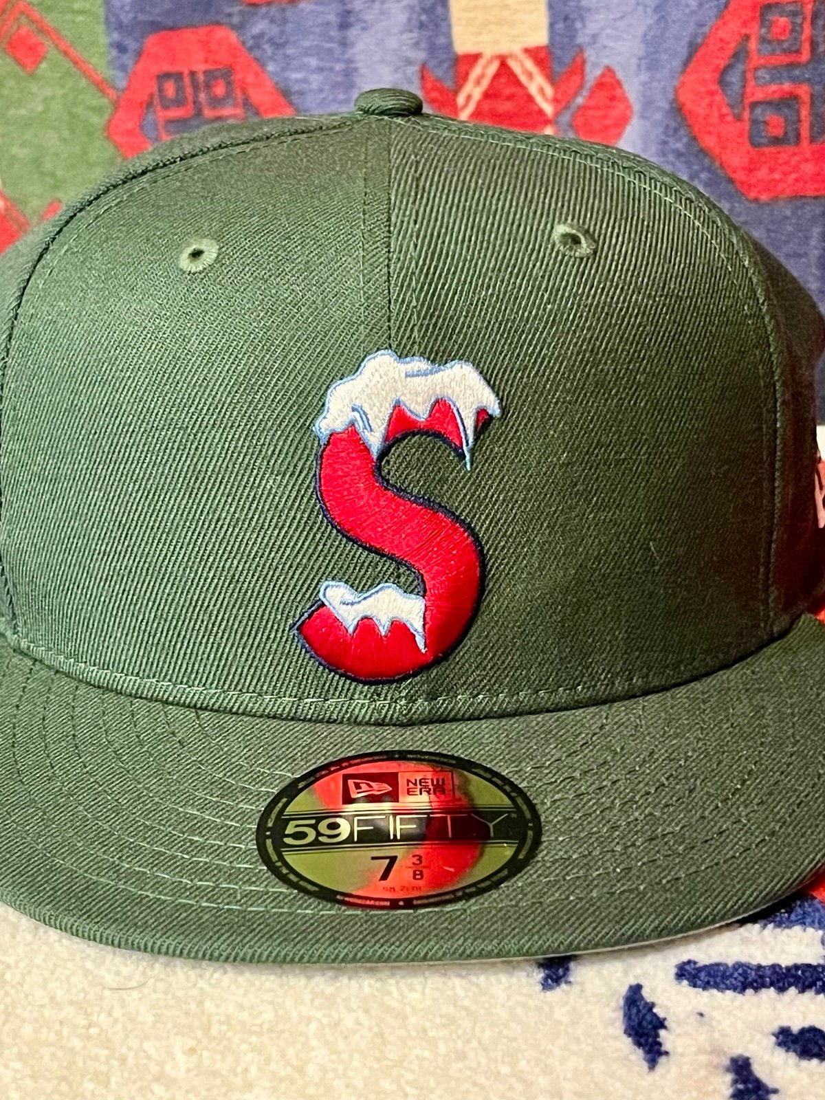 Supreme 7 3/8 New Era Embroidered Multi S Logo Cap Hat SS25