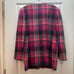 Lord & Taylor VTG Blazer Jacket Womens 8 Plaid Wool Double Breasted Pink