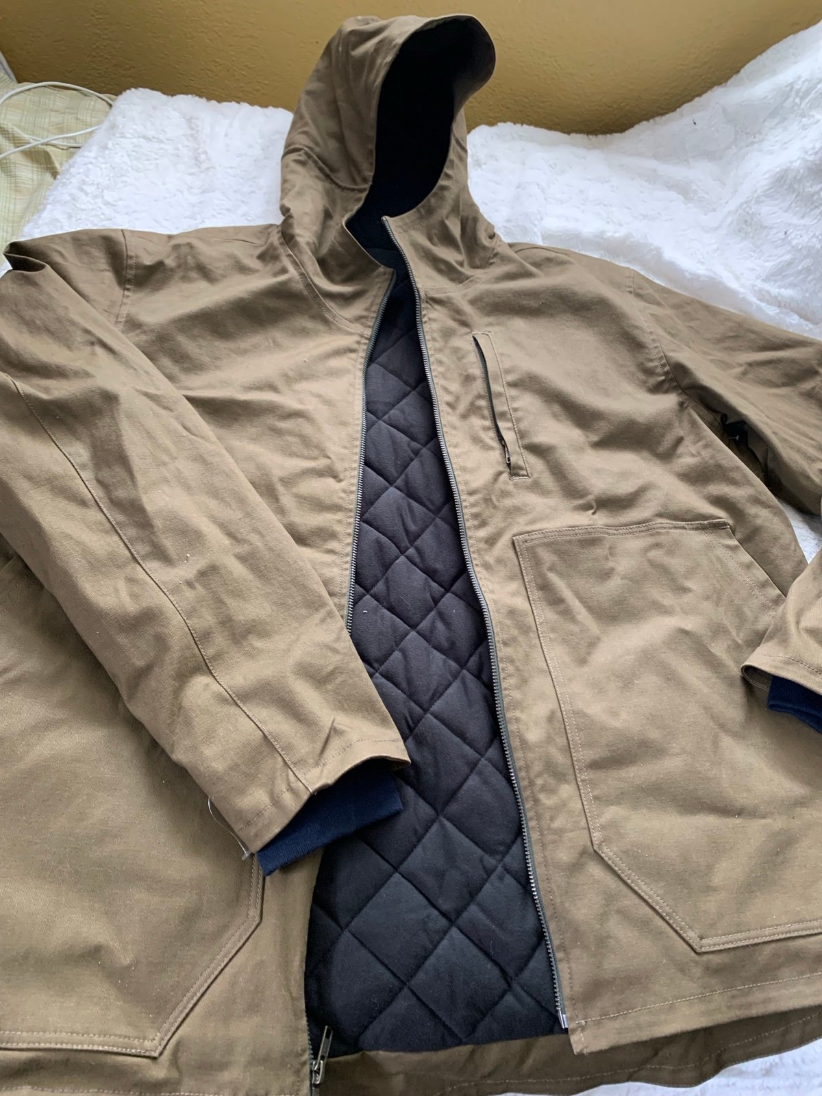 Smith +Rouge men’s jacket with quilt inside lining. Size XL