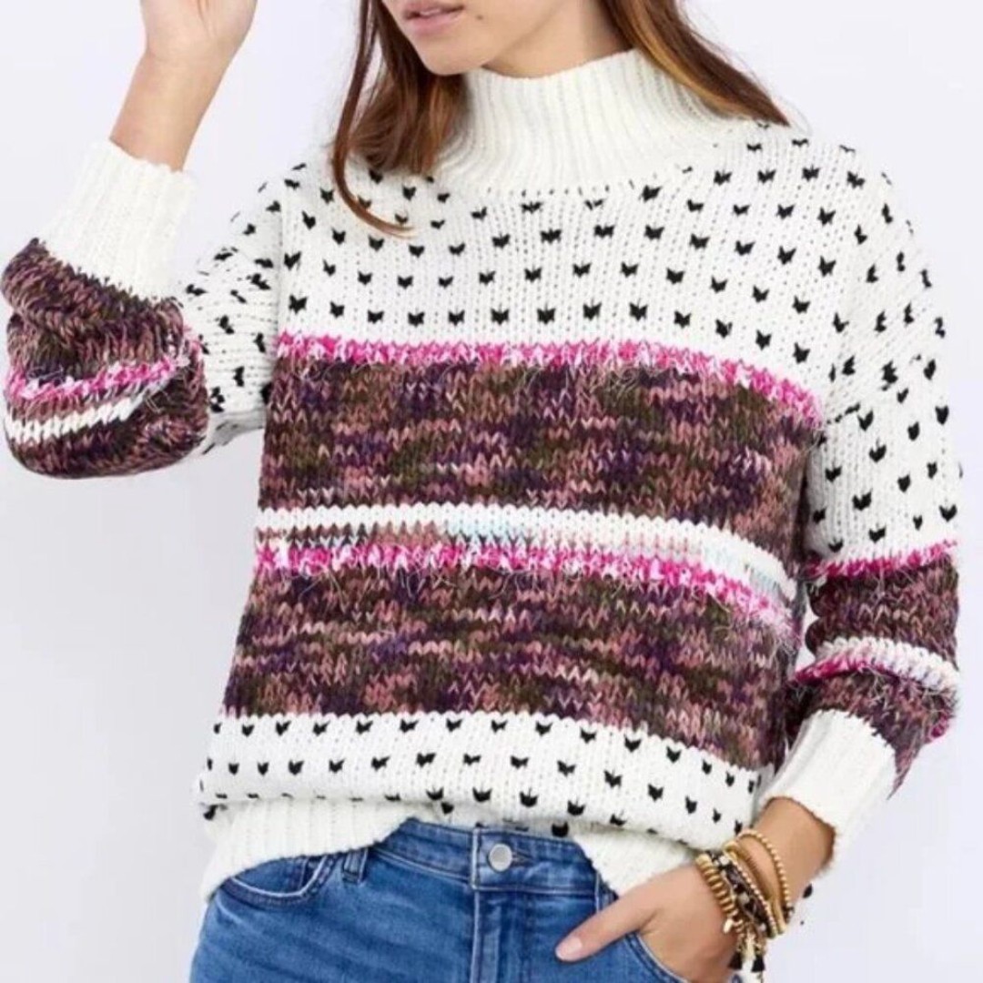 Anthropologie RAGA Sona Mock Turtleneck Sweater