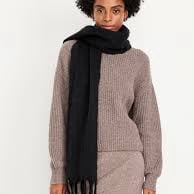 NWT OLD NAVY Flannel Scarf Color:BLACK JACK OS Product Details soft-brushed Mat