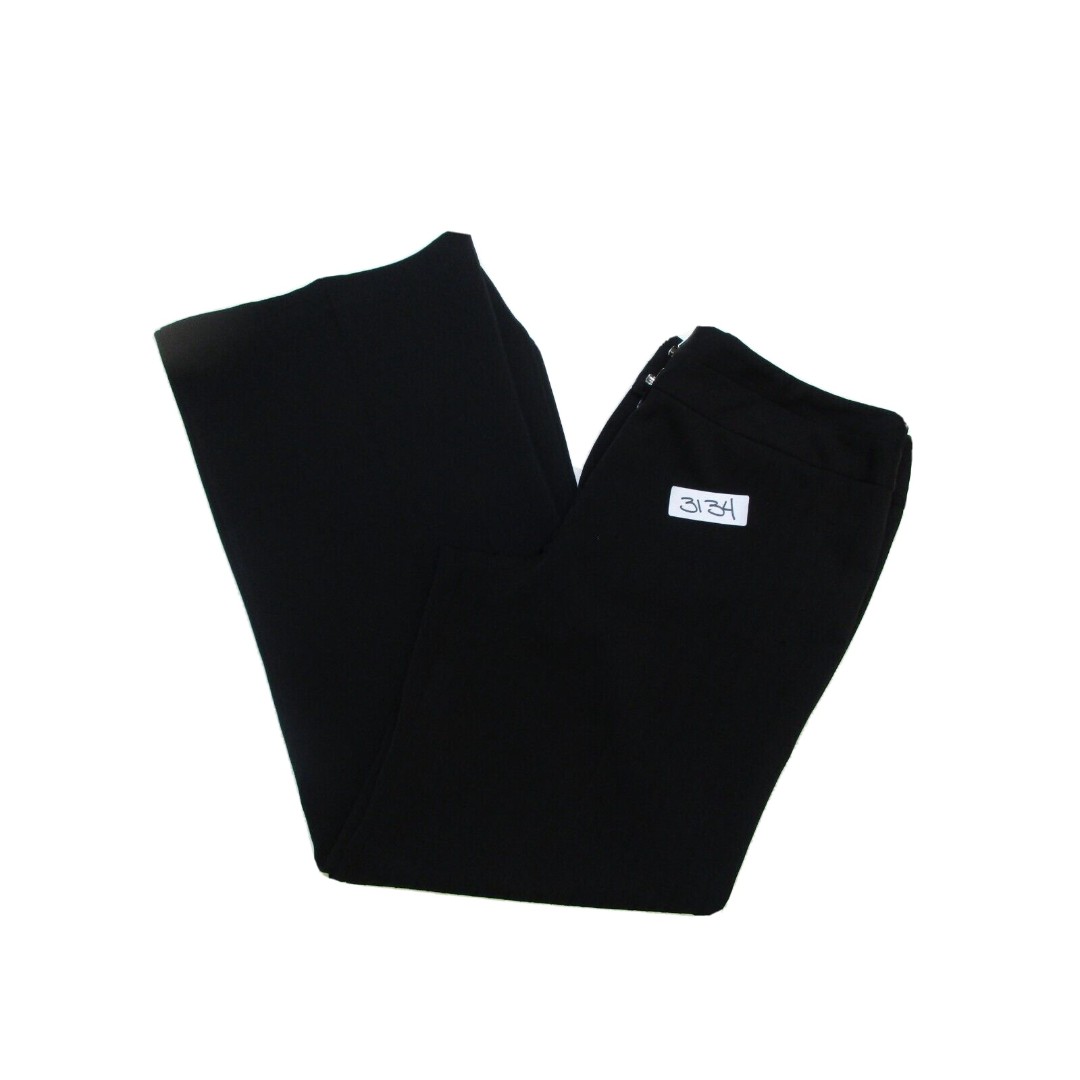 A.Byer Black Wide Leg Flat Front Slacks Womens Dress Pants - Size Junior 13 A.Byer Black Wide Leg Flat Front Slacks Womens Dress Pants - Size Junior 13
